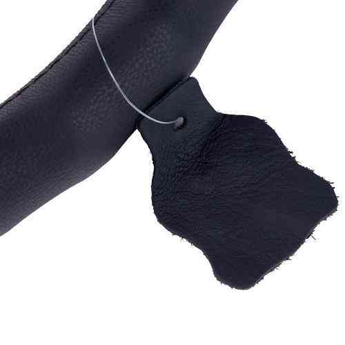 Чохол на кермо VL121022 BK M шкіряний чорний з одним швом Харків