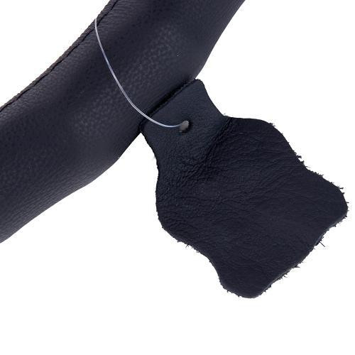 Чохол на кермо VL121022 BK M шкіряний чорний з одним швом Харків - фото 4