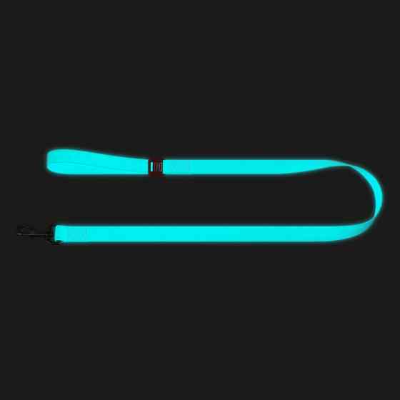 Повідець для собак водостійкий WAUDOG Waterproof, світиться в темряві, L-XXL, Ш 25мм, Д 305 см Коломия