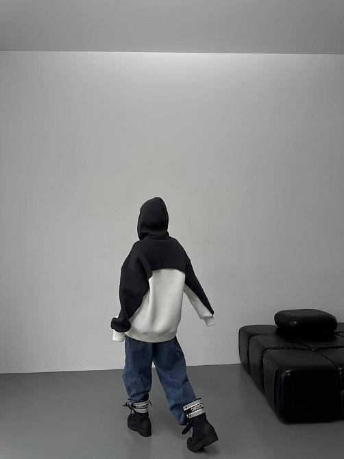 Женская базовая теплая худи на флис турецкая трехнить Одесса - изображение 3