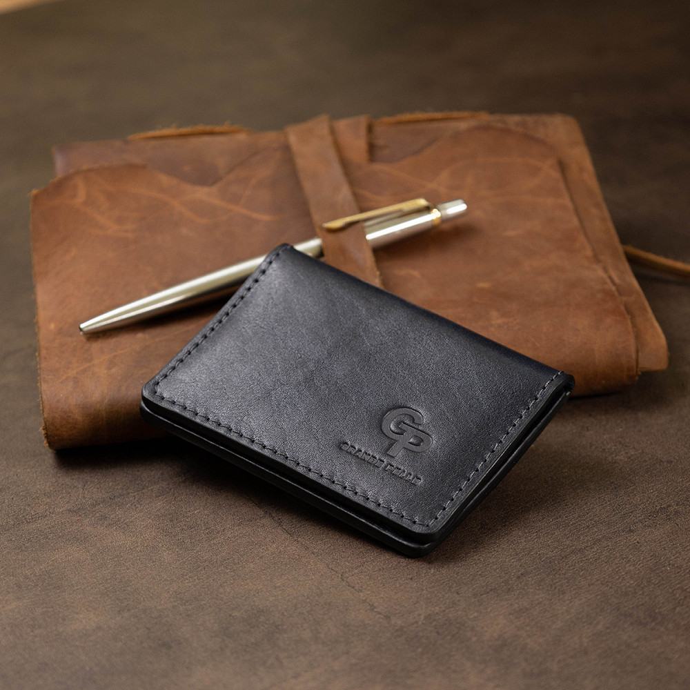 Кожаная обложка для прав GRANDE PELLE 11536 Синий Киев - изображение 10