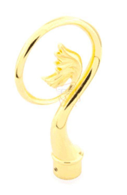 Наконечник для металевого карниза "Ніка" (колір золото, діаметр 16 мм) Бровари - фото 1