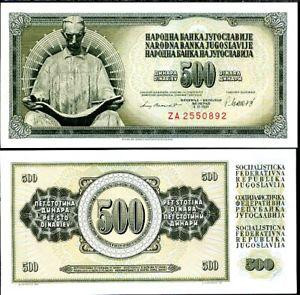 Югославия / Yugoslavia 500 Dinar 1981 Pick 91b UNC Полтава - изображение 1