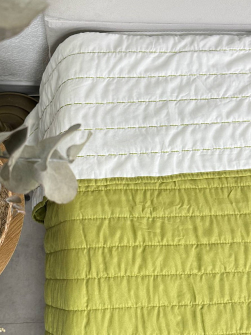 Ecotton Покривало Nostra 240х260 см двостороннє антиалергенне оливковий (L0018Oliva) Коломия - фото 3