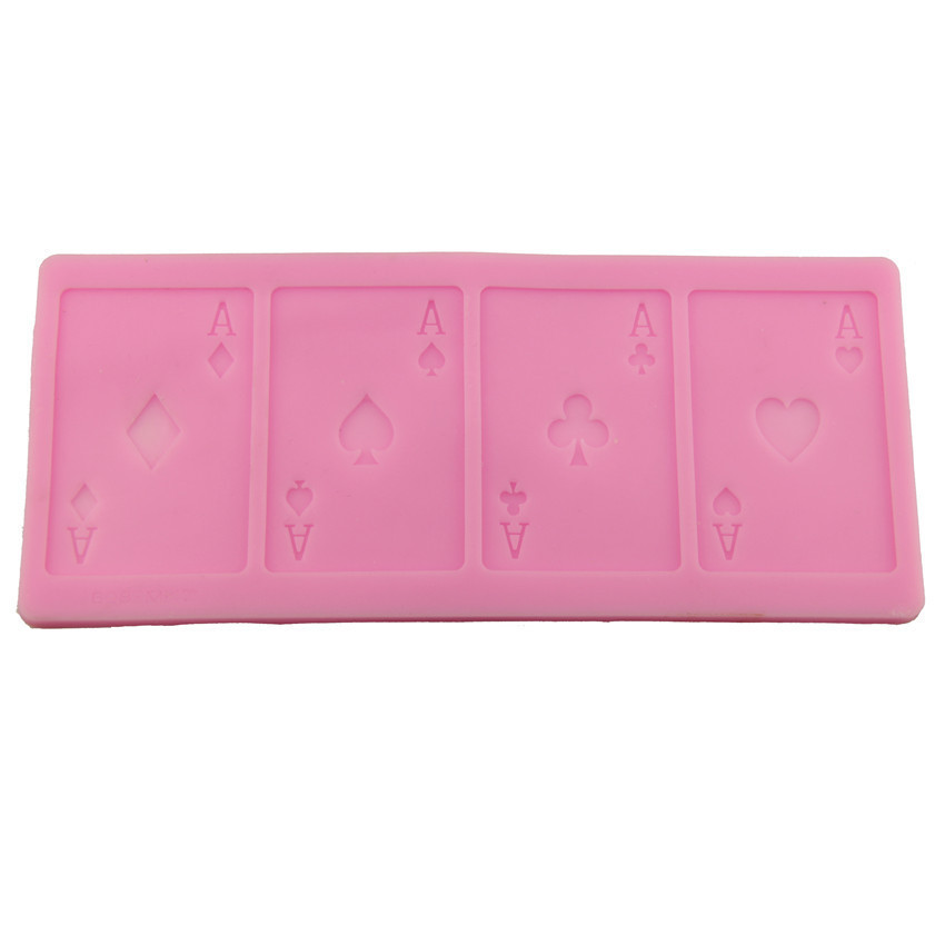 Молд силиконовый Карты 84 на 214 мм розовый Киев - изображение 9