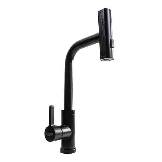 PLATINUM Змішувач кухонний XK09B Platinum PVD чорний Киев