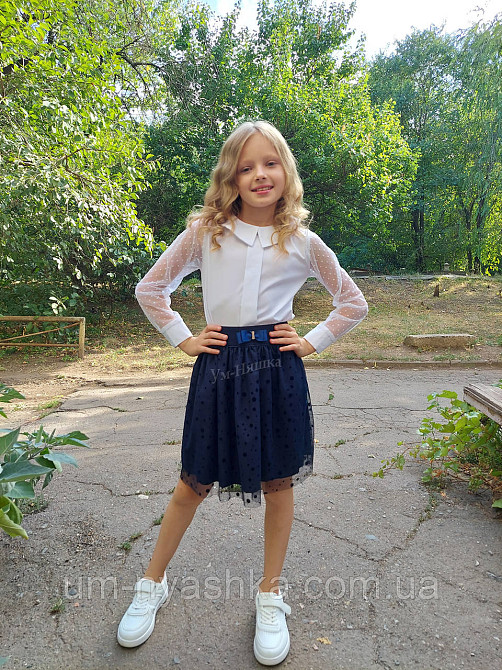 Красивая школьная блузка с длинным рукавом 116-140 Кривой Рог - изображение 4