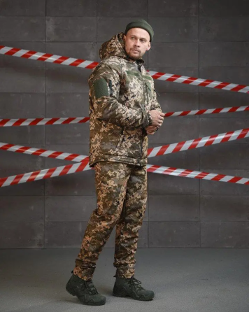 Костюм зимний тактический 3в1 Neoton куртка, ветровка и штаны вт0591(14 - 03) Пиксель S Киев