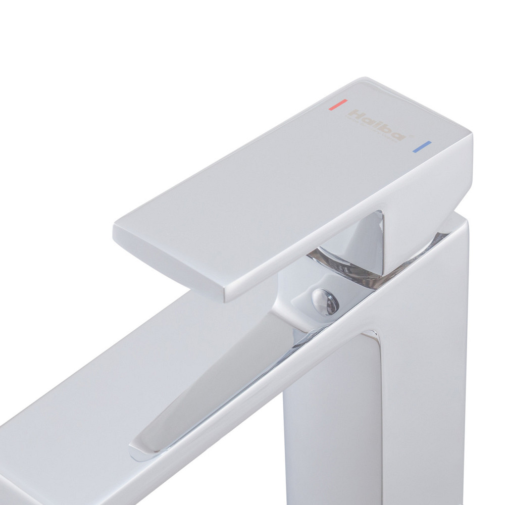 Змішувач для умивальника-чаші високий Haiba GAUDI 001 HIGH каскадний гусак (HB9592) Чернівці - фото 4