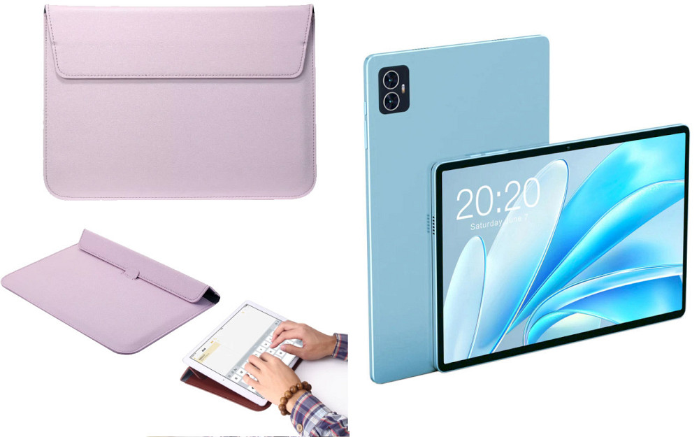 Чехол-конверт VitoCase для Teclast M50, M50 Pro, M50HD, с функцией подставки для планшета Фиолетовый Киев - изображение 1
