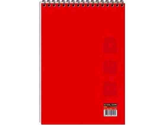 Блокнот А6 COLOR спір 48арк червоний ВА6248-001 ТМ Графіка Київ