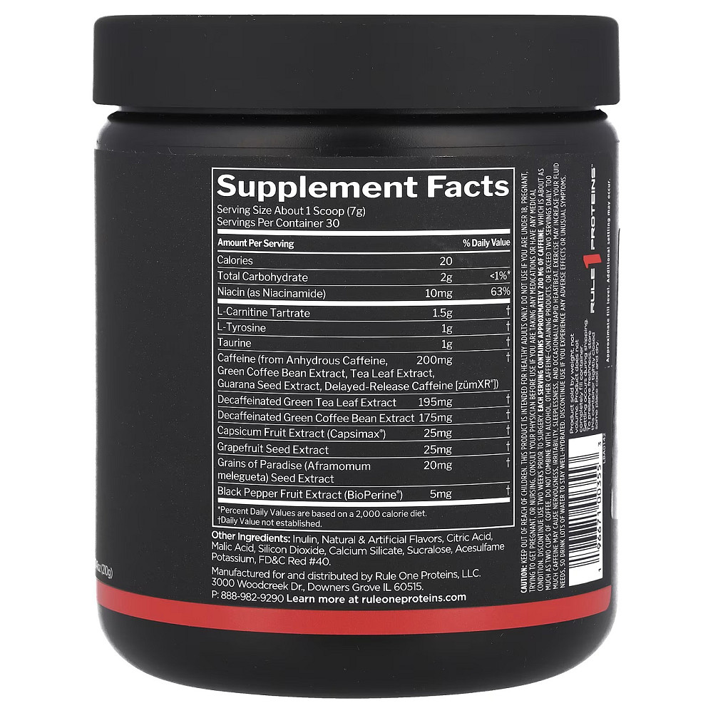 Жироспалювач Rule One Burn 210 gram (Snow Cone) Луцьк - фото 2