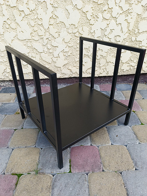 Дровниця кована LOFT для каміну Київ - фото 5