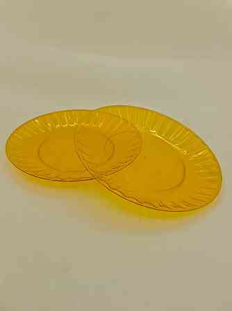 Тарілка 205 мм склоподібна, помаранчева 10 шт Харків