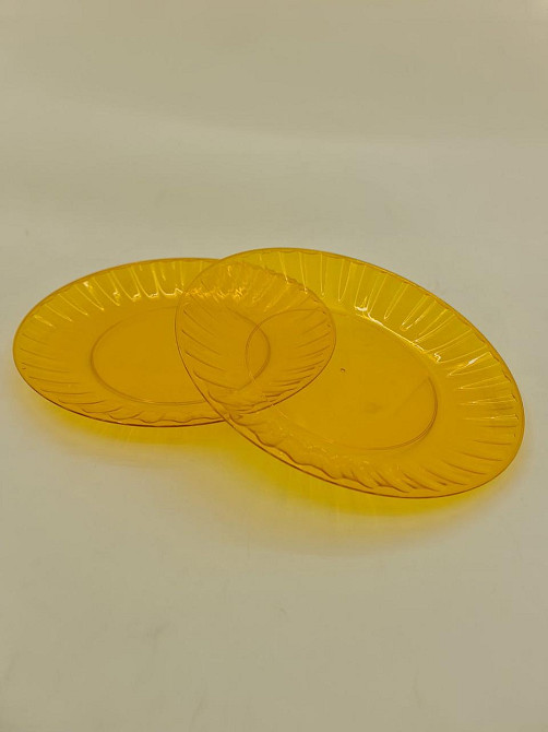 Тарілка 205 мм склоподібна, помаранчева 10 шт Харків - фото 4