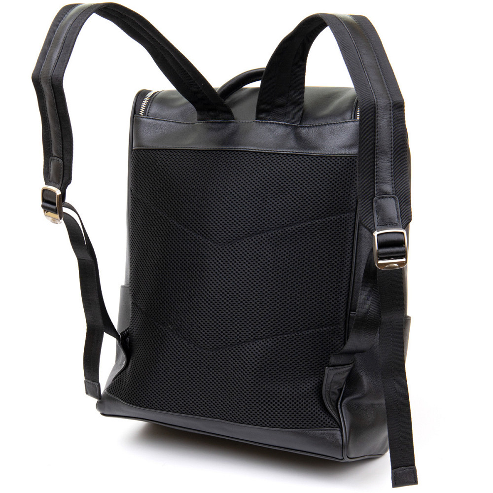 Шкіряний рюкзак для ноутбука роботи навчання та міста Vintage 14523 Чорний Київ - фото 13