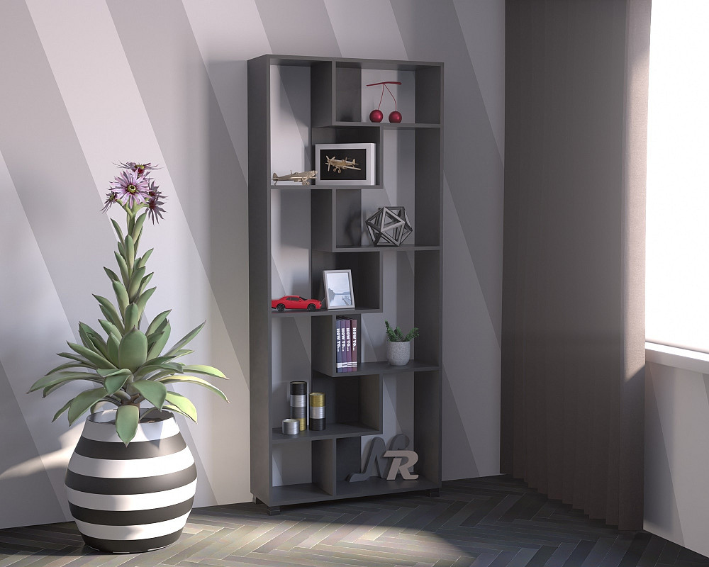 Стеллаж ОС-4, Антрацит, 800/250/1900 Львов - изображение 3