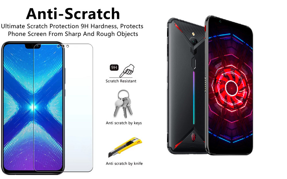 Защитное стекло NeoGlass для nubia Red Magic 3, Red Magic 3S – ультрапрозрачное и устойчивое Киев - изображение 1
