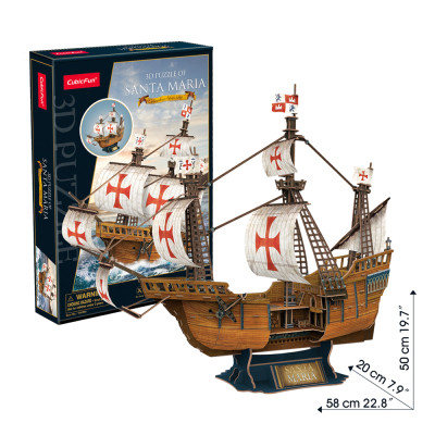 Пазл Cubic Fun 3D корабль Санта-Мария (T4038h) Винница - изображение 4