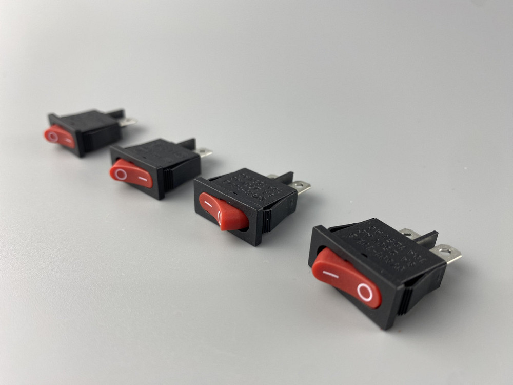 Перемикач клавішний червоний, ON-OFF, 9.5 ммх21мм, 2 ніжки Мукачево - фото 6