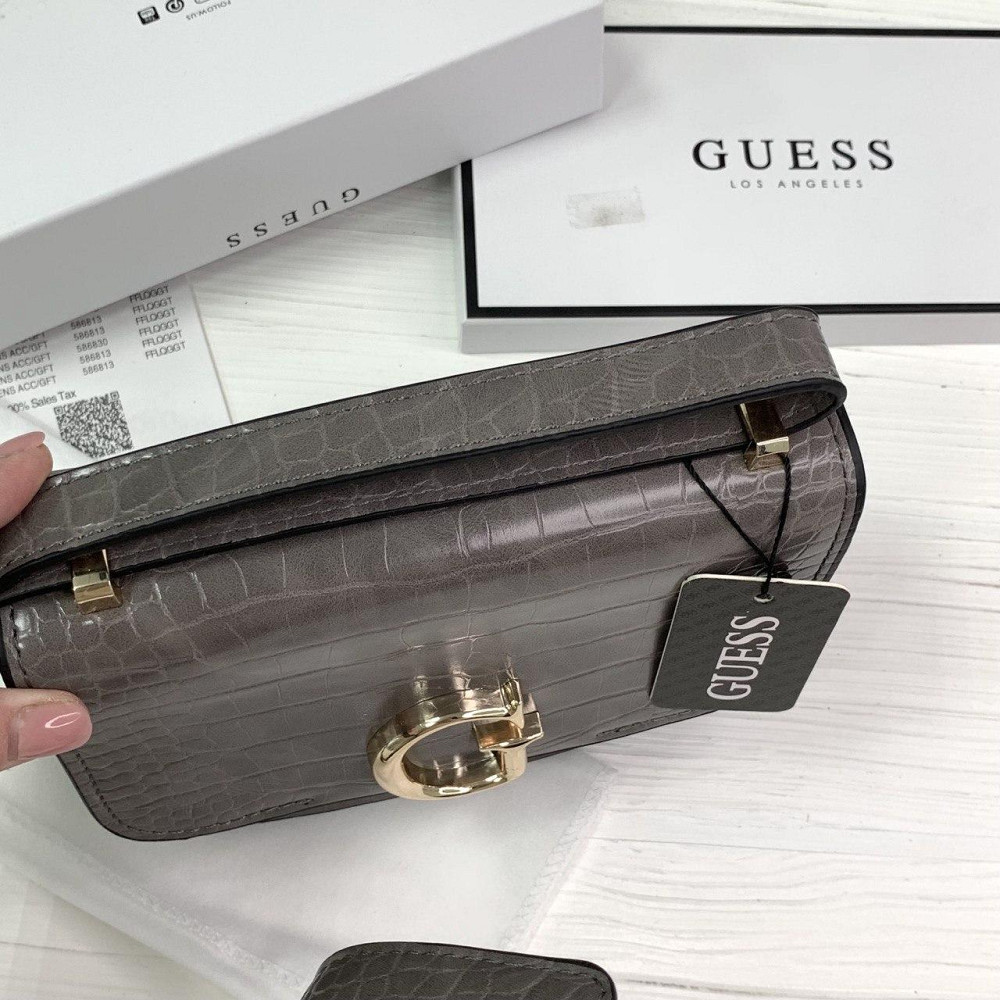 Небольшая сумочка на плечо Guess (6701) grey Киев - изображение 8