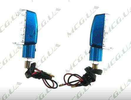 Поворот світлодіодний, труна (15 LED, синій, прозоре скло) JS Київ