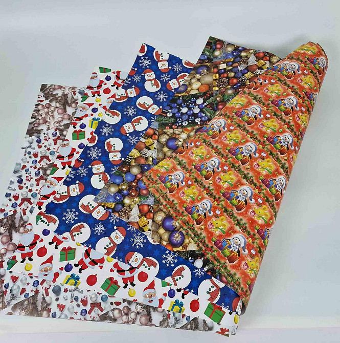 Папір подарунковий БУМ Новий рік асорті 6 (25 шт.) Харків - фото 3