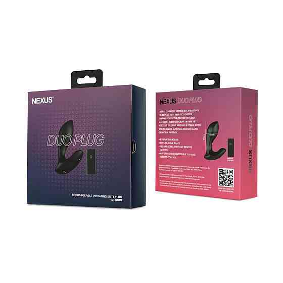 Анальна вібропробка Nexus DUO Plug Medium, пульт ДК Sex Aura Київ