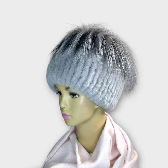 Шапка женская меховая кубанка Мерлин Серый Харьков