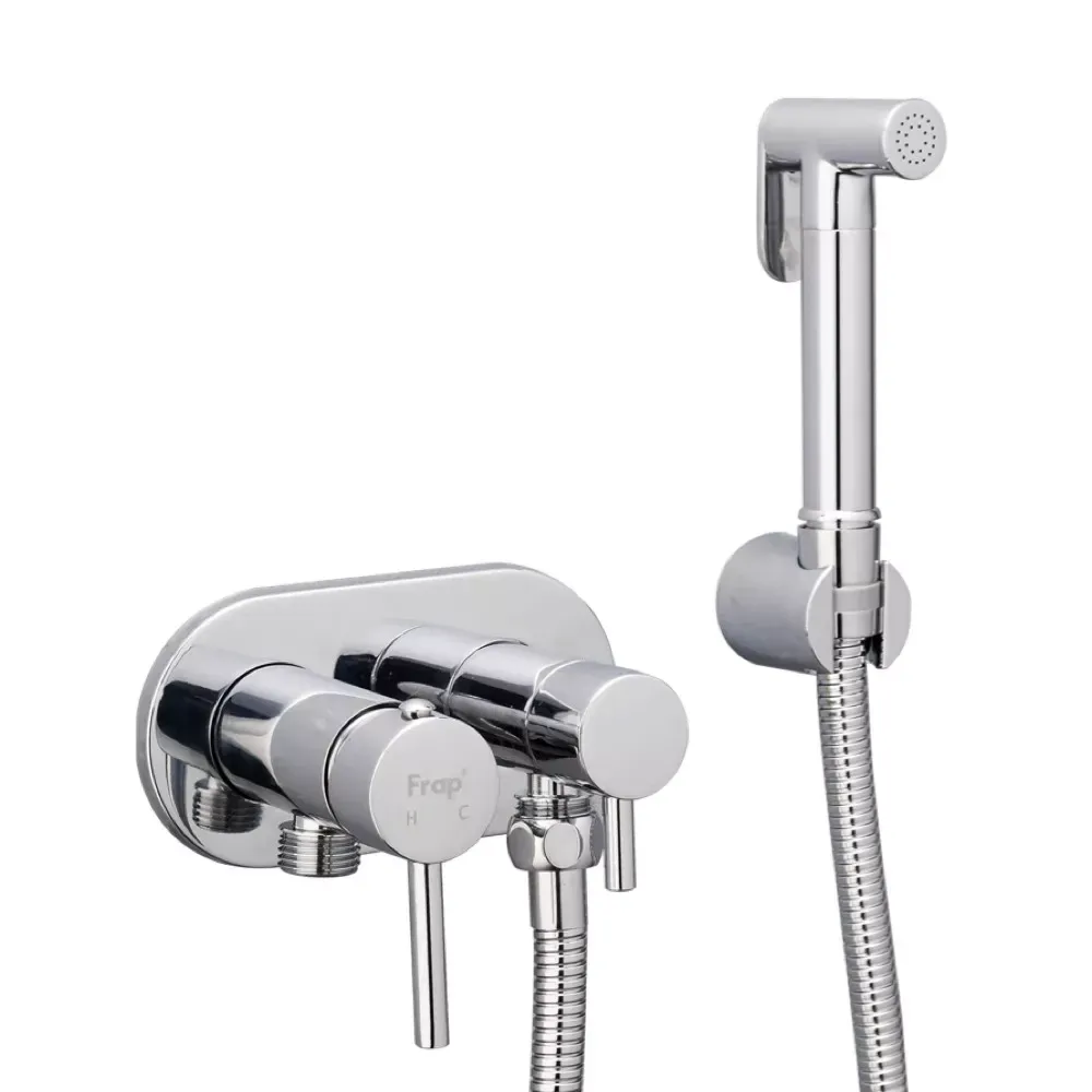 Гігієнічний душ Frap F7508 з приладовим краном 1/2", хром Київ - фото 1