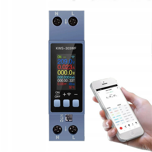 Цифровий Wi-Fi лічильник електроенергії 220В 40А Київ - фото 6
