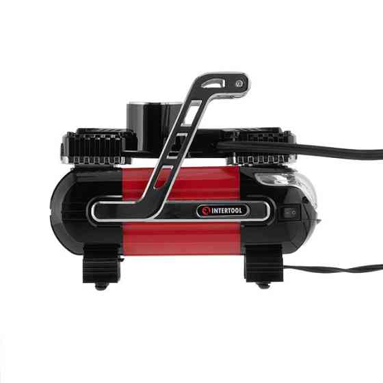 Компресор автомобільний INTERTOOL AC‑0003 12 В, два циліндра 30 мм компресор для автомобіля Львів