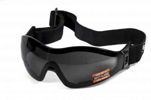 Окуляри захисні з ущільнювачем Global Vision Z-33 (gray) Anti-Fog, чорні Запоріжжя