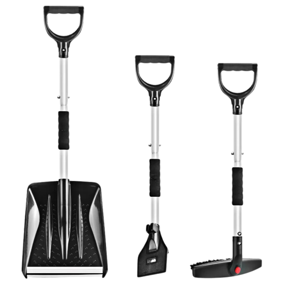 Набір автомобільний 3в1 для очищення машини від снігу.Лопата, скребок і щітка для очищення автомобіля від снігу та льоду Кам'янець-Подільський