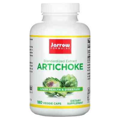 Трави Jarrow Formulas Артишок, Artichoke, 180 вегетаріанських капсул (JRW14062) Вінниця