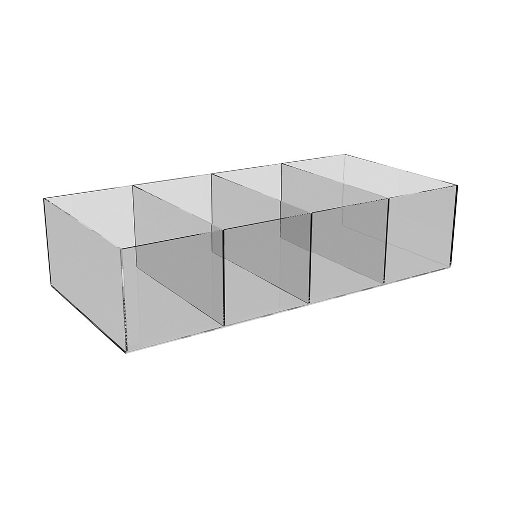 Коробка акриловая EKOSTAR 4 ячейки 412х200х120 Киев - изображение 3