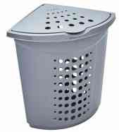 Кошик для білизни 45л кутовий сірий Алеана Житомир