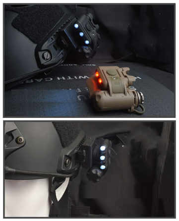 Тактичний ліхтар Airsoft Wadsn Gen 3 на шолом (Чорний) Вінниця