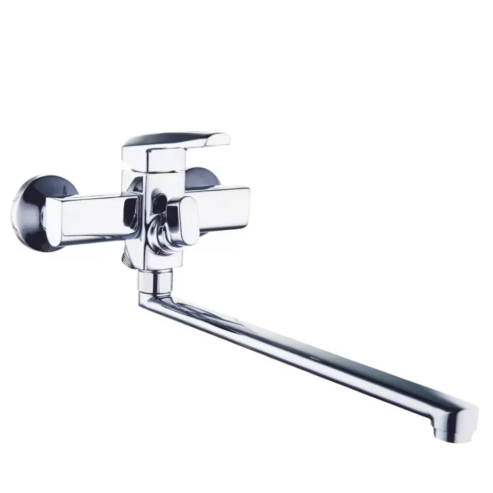 Смеситель для ванны однорычажный WEZER NOF7 хром Киев - изображение 2