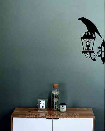 Декоративне настінне 3D Панно «Ворон» Декор на стіну з об'ємом Київ