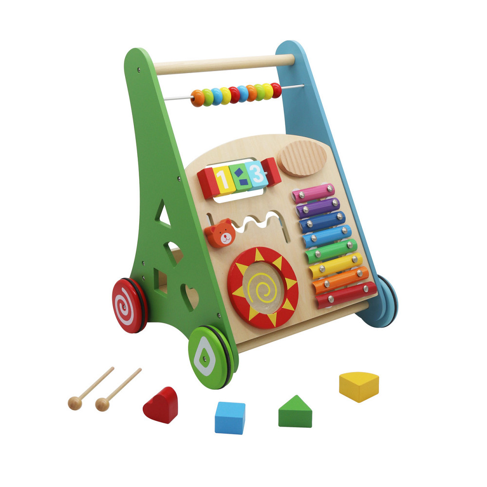 Детская деревянная учебная коляска ходунки AVKO J001 (40008001) для детей Киев - изображение 2