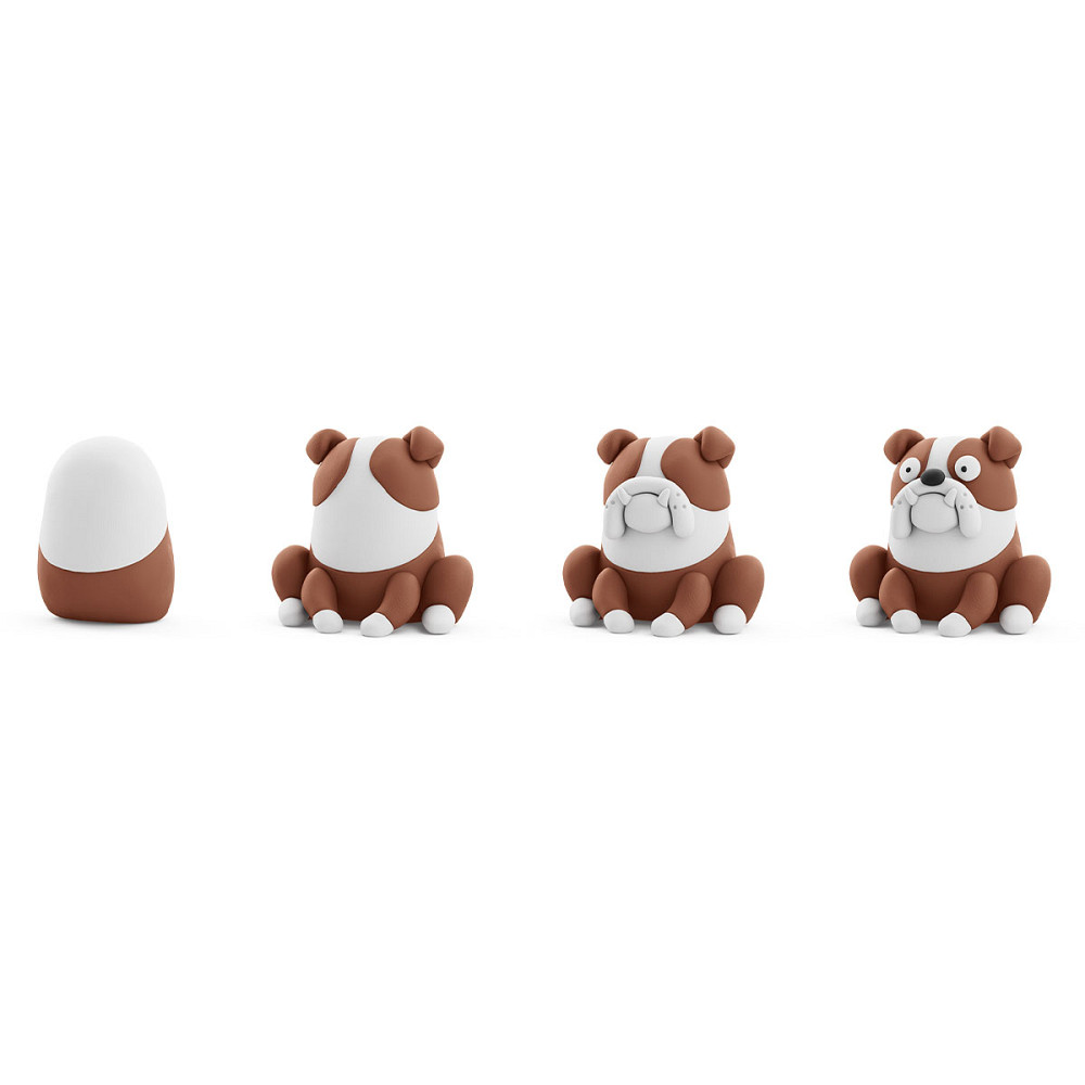 Набір пластиліну Ліпака – Собаки-друзяки: Бульдог Гіпно Дніпро - фото 3