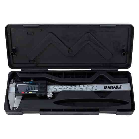 Sigma Штангенциркуль цифровой 150мм точность ±0.02мм (пенал) SIGMA (3923021) Коломия