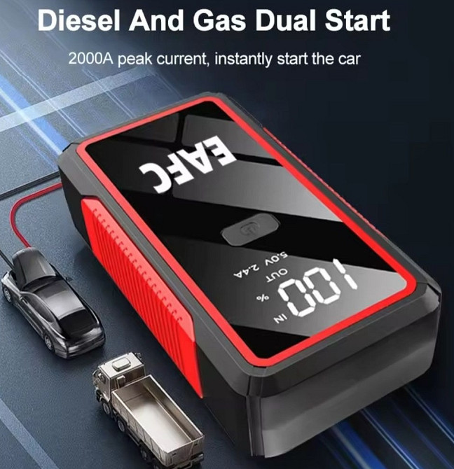 Автомобільний пусковий пристрій Booster Стартер Павербанк. Київ - фото 4