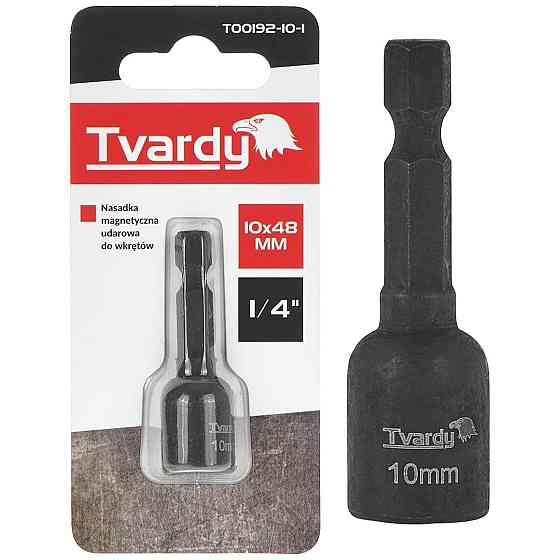 Головка біти ударна "Tvardy" магнітна шестигранна 10 х 48 мм Стрий