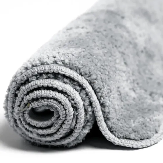 Коврик для ванны и душа Bathlux мягкий тканевой прорезиненный, нескользящий 70*45 Серый Каменец-Подольский