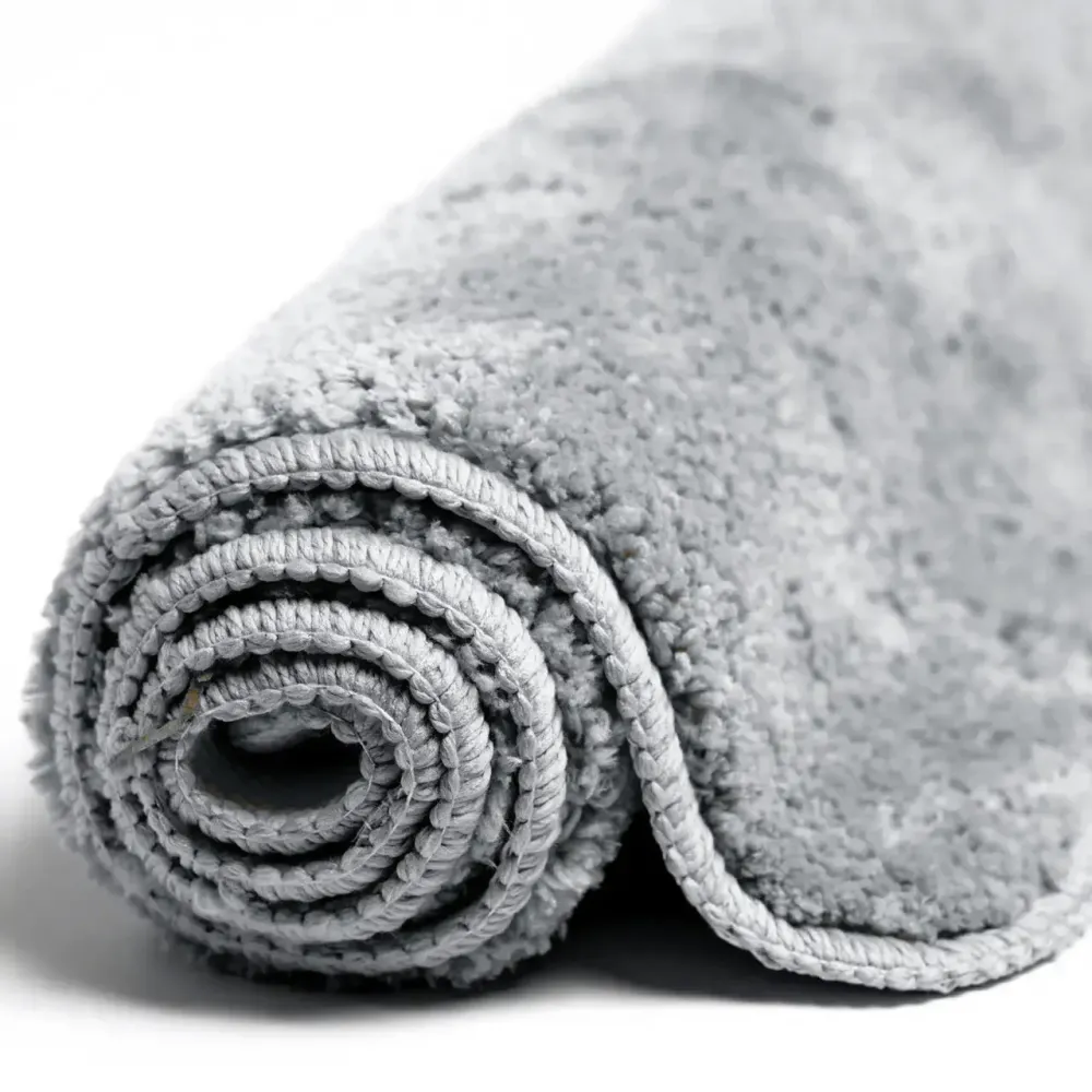 Коврик для ванны и душа Bathlux мягкий тканевой прорезиненный, нескользящий 70*45 Серый Каменец-Подольский - изображение 4