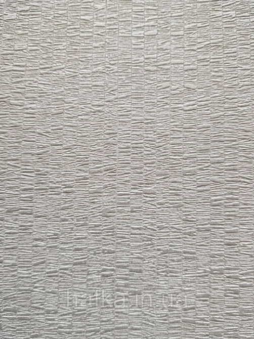 Шпалери метрові вінілові на флізелін AdaWall Beta метрові однотонні під тканину під льон білий з сірим Київ - фото 3