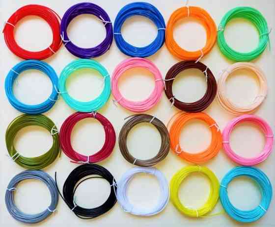 Набор пластика PLA 3D-PEN PLA 200 м для 3D-ручки 1.75 мм / 200 метров (20 цветов по 10м) Киев