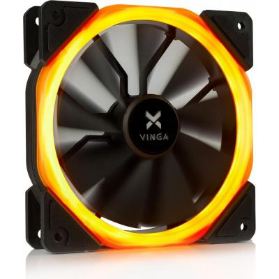 Кулер до корпусу Vinga LED fan-01 orange Вінниця - фото 1
